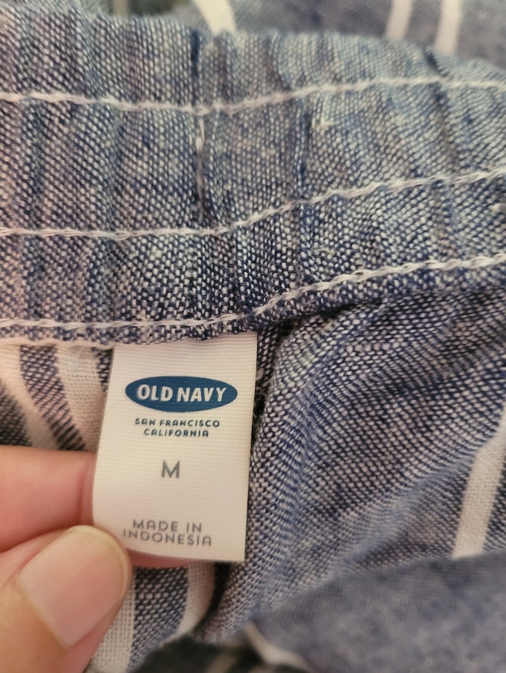 Old Navy Linen Blend Lounge Comfy Wide Leg Pants Size Medium - Picture 8 of 9